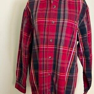 C.E. Schmidt Workwear Men's Med Red Plaid Shirt Heritage Outdoors Durable Campin